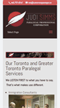 Mobile Screenshot of judisimmsparalegal.ca